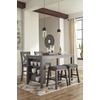 image:imageSignature Design by Ashley 1Piece Counter Height Dining Table 60InchGraywash