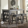 image:imageSignature Design by Ashley 1Piece Counter Height Dining Table 60InchGraywash