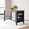 image:imageSignature Design by Ashley 1Piece Counter Height Dining Table 60InchLight Brown  Blue