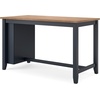 image:imageSignature Design by Ashley 1Piece Counter Height Dining Table 60InchLight Brown  Blue