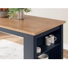 image:imageSignature Design by Ashley 1Piece Counter Height Dining Table 60InchLight Brown  Blue