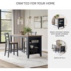 image:imageSignature Design by Ashley 1Piece Counter Height Dining Table 60InchLight Brown  Blue