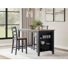 image:imageSignature Design by Ashley 1Piece Counter Height Dining Table 60InchLight Brown  Blue