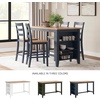 image:imageSignature Design by Ashley 1Piece Counter Height Dining Table 60InchLight Brown  Blue