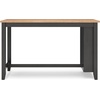 image:imageSignature Design by Ashley 1Piece Counter Height Dining Table 60InchLight Brown  Dark Brown