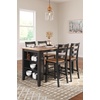 image:imageSignature Design by Ashley 1Piece Counter Height Dining Table 60InchLight Brown  Dark Brown