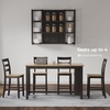 image:imageSignature Design by Ashley 1Piece Counter Height Dining Table 60InchLight Brown  Dark Brown