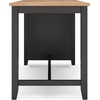 image:imageSignature Design by Ashley 1Piece Counter Height Dining Table 60InchLight Brown  Dark Brown