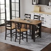 image:imageSignature Design by Ashley 1Piece Counter Height Dining Table 60InchLight Brown  Dark Brown
