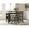 image:imageSignature Design by Ashley 1Piece Counter Height Dining Table 60InchLight Brown  Green