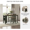 image:imageSignature Design by Ashley 1Piece Counter Height Dining Table 60InchLight Brown  Green