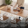 image:imageSignature Design by Ashley 1Piece Counter Height Dining Table 60InchLight Brown  White