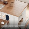 image:imageSignature Design by Ashley 1Piece Counter Height Dining Table 60InchLight Brown  White