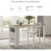 image:imageSignature Design by Ashley 1Piece Counter Height Dining Table 60InchLight Brown  White