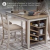 image:imageSignature Design by Ashley 1Piece Counter Height Dining Table 60InchWhitewash