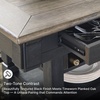 image:imageSignature Design by Ashley 1Piece Counter Height Dining Table with StorageAlmost Black