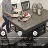 image:imageSignature Design by Ashley 1Piece Counter Height Dining Table with StorageAlmost Black