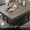 image:imageSignature Design by Ashley 1Piece Counter Height Dining Table with StorageAlmost Black