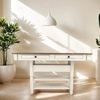 image:imageSignature Design by Ashley 1Piece Counter Height Dining Table with StorageWhitewash