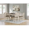 image:imageSignature Design by Ashley 1Piece Counter Height Dining Table with StorageWhitewash