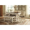 image:imageSignature Design by Ashley 1Piece Counter Height Dining Table with StorageWhitewash