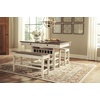 image:imageSignature Design by Ashley 1Piece Counter Height Dining Table with StorageWhitewash
