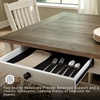 image:imageSignature Design by Ashley 1Piece Counter Height Dining Table with StorageWhitewash