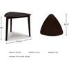 image:imageSignature Design by Ashley 1Piece Small Triangle Dining Table Merlot