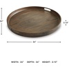 image:imageSignature Design by Ashley 24 Inch Gray Brown Round Wood Tray