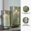 image:imageSignature Design by Ashley 2Piece Green Glass Pillar Candle Holder Set