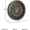 image:imageSignature Design by Ashley 315 Inch Large Wall Clock with Moving Gears