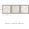 image:imageSignature Design by Ashley 3Piece Framed Abstract Wall Art CreamTaupe