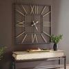 image:imageSignature Design by Ashley 40 Square Metal Wall Clock Black amp Gold