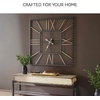 image:imageSignature Design by Ashley 40 Square Metal Wall Clock Black amp Gold