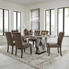 image:imageSignature Design by Ashley 80 Modern Faux Marble Dining Table Seats 8