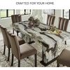 image:imageSignature Design by Ashley 80 Modern Faux Marble Dining Table Seats 8