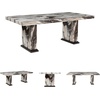 image:imageSignature Design by Ashley 80 Modern Faux Marble Dining Table Seats 8
