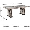 image:imageSignature Design by Ashley 80 Modern Faux Marble Dining Table Seats 8
