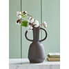 image:imageSignature Design by Ashley Aadeen Transitional Indoor 14 Distressed Terra Cotta Tabletop Vase with Handle Dark Brown