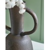 image:imageSignature Design by Ashley Aadeen Transitional Indoor 14 Distressed Terra Cotta Tabletop Vase with Handle Dark Brown