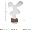 image:imageSignature Design by Ashley Abstract Art Sculpture WhiteBrownWhite  Dark Brown