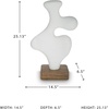 image:imageSignature Design by Ashley Abstract Art Sculpture WhiteBrownWhite  Dark Brown