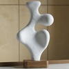 image:imageSignature Design by Ashley Abstract Art Sculpture WhiteBrownWhite  Dark Brown