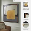 image:imageSignature Design by Ashley Actman Contemporary Square Abstract Framed Handpainted Wall Art 48 x 48 Inches Beige amp Light Brown