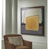image:imageSignature Design by Ashley Actman Contemporary Square Abstract Framed Handpainted Wall Art 48 x 48 Inches Beige amp Light Brown