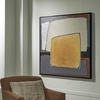image:imageSignature Design by Ashley Actman Contemporary Square Abstract Framed Handpainted Wall Art 48 x 48 Inches Beige amp Light Brown