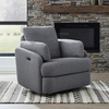 image:imageSignature Design by Ashley Alainmont 1Piece Swivel Power Recliner StoneGrey