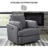 image:imageSignature Design by Ashley Alainmont 1Piece Swivel Power Recliner StoneGrey