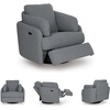 image:imageSignature Design by Ashley Alainmont 1Piece Swivel Power Recliner StoneGrey