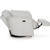 image:imageSignature Design by Ashley Alainmont 1Piece Swivel Power Recliner StoneLight Gray